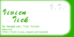 vivien tick business card